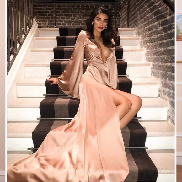 Alamour The Label Dresses & Skirts - Alamour The Label Olesya Gown in Rose Gold